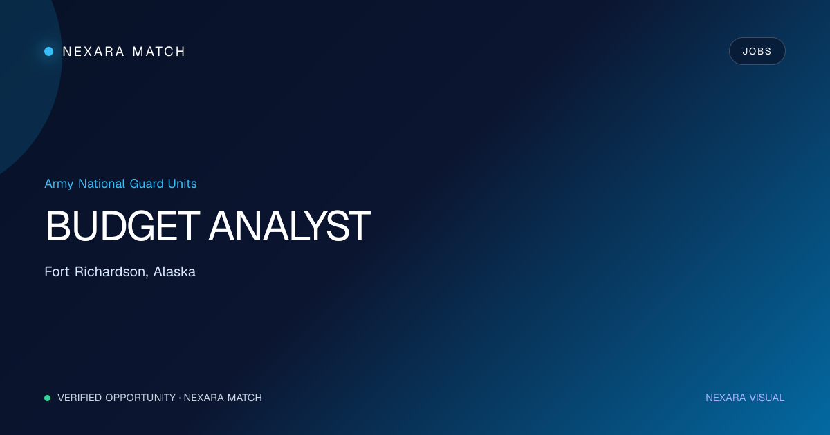 BUDGET ANALYST NEXARA Match opportunity visual