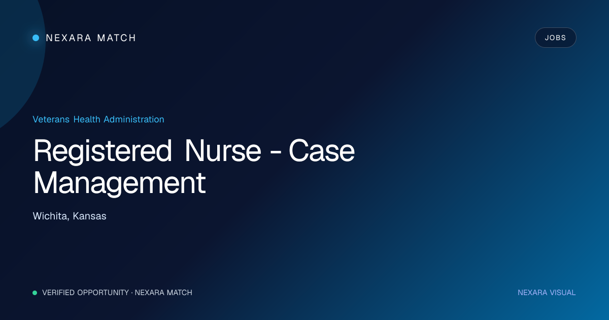 Registered Nurse - Case Management NEXARA Match opportunity visual
