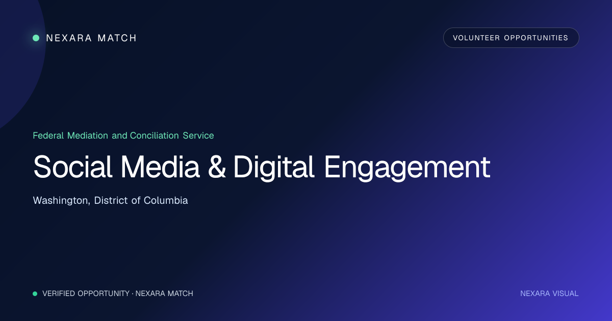 Social Media & Digital Engagement NEXARA Match opportunity visual